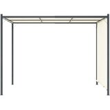 vidaXL pergola s podesivim krovom krem bijela 3 x 3 m čelična | shoptok.hr