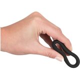 Black Velvets Black Velvet - obroček za penis z debelimi stenami (3,8 cm) - črn | Shoptok.si
