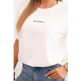 Polski Women's cotton blouse with Minimal print ecru | shoptok.hr