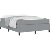 vidaXL Postelja z vzmetnico Svetlo siva, Črna 140 x 190 cm | Shoptok.si