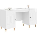  Stol Sjajno bijelo 142,5 x 50 x 75 cm Konstruirano drvo | shoptok.hr