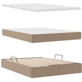  Krevet s od storage s madracem Kapućino 140 x 200 cm Lažna koža | shoptok.hr