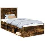  Konstrukcija postelje z vzglavjem Dimljeni oreh 90 x 200 cm, (5000104155) | Shoptok.si