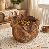 Zdjela za voće JEPARA Smeđa boja tikovine Ø 35 cm Cijene