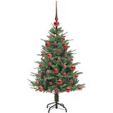 vidaXL Umjetno božićno drvce s rasvjetom i setom kuglica Zelena 120 cm | shoptok.hr