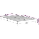  Okvir kreveta boja betona 120x190 cm od konstruiranog drva | shoptok.hr