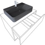 MID.YOU Kombiniran Umivalnik Lendas S, Antracit | Shoptok.si