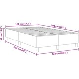  Krevetna platforma Tamno siva 120 x 200 cm Kordura tekstil | shoptok.hr