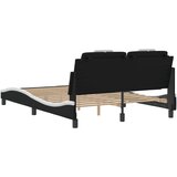  Okvir kreveta Viana s LED-om bez madracacrno-bijeli 140 x 190 cm | shoptok.hr