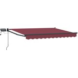 Ručna zlačivna tenda s LED diodama Bordo i Antracit 3 x 2,5 m | shoptok.hr