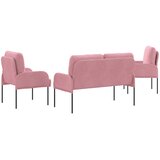  Setovi sofa 3 pcs Ružičasta 115 x 56 x 80 cm Šperploča | Eponuda.com