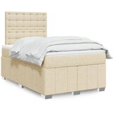  Krevet box spring s madracem krem 120 x 190 cm od tkanine | shoptok.hr