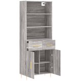  Visoka komoda siva sonome 69,5x34x180 cm od konstruiranog drva | shoptok.hr