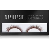Nanolash DIY Eyelash Extensions set za kućno produljivanje trepavica Fantasy BROWN 36 kom | shoptok.hr