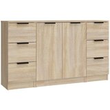 Maison Chic Komoda - Predalnik 3 kosi sonoma hrast inženirski les, (21721298) | Shoptok.si