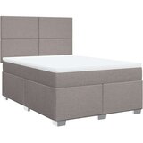 vidaXL Box spring postelja z vzmetnico taupe 140x190 cm blago, (21305947) | Shoptok.si
