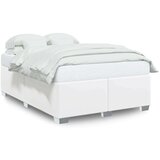 vidaXL Posteljni okvir bel 140x200 cm umetno usnje | Shoptok.si
