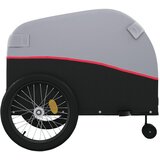 Prikolica za bicikl crno-crvena 45 kg željezna | shoptok.hr