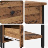  Noćni ormar s ladicama 2 pcs Staro drvo 32 x 42 x 70 cm | shoptok.hr