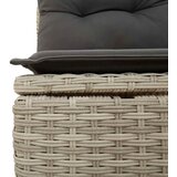  6-dijelni set vrtnih sofa od poliratana s jastucima svjetlosivi | shoptok.hr
