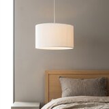 Luster na lanku SIRJA PLISADO 1xE27/15W/230V, prečnik 35 cm, bela | Eponuda.com
