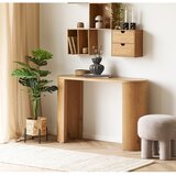 House Nordic Stranska mizica v hrastovem dekorju v naravni barvi 38x114 cm Bibione – | Shoptok.si