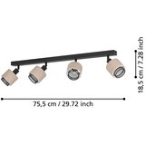 Eglo 43659 - Spot svetiljka ROSLEY 4xE14/40W/230V crna/bež | Eponuda.com