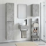  Set namještaja za kupaonicu 3 kom. Betonska siva 33 x 34,5 x 160 cm | Shoptok.si