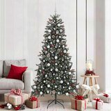vidaXL Umestno božično drevo med 300 LED Zelena 114 x 114 x 210 cm | Shoptok.si