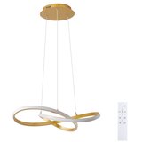 Brilagi LED prigušiva luster na sajli INFINITY LED/55W/230V 50x50 cm zlatna + daljinski upravljač | Eponuda.com