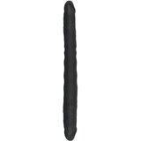 Bad Kitty - silikonski dupli dildo (crni) | shoptok.hr