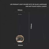  Luster na sajli 3D 1xE27/60W/230V | Eponuda.com