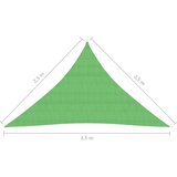  Senčno jadro 160 g/m² svetlo zeleno 2,5x2,5x3,5 m HDPE, (20965704) | Shoptok.si