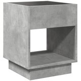  Noćni ormarić s beskonačnim LED siva boja betona 40x40x50 cm | shoptok.hr