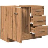 vidaXL Omarica za umivalnik artisian hrast 63x30x54 cm inženirski les | Shoptok.si