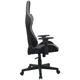XXXL Gaming Stol Carlos, Siva, Črna | Shoptok.si