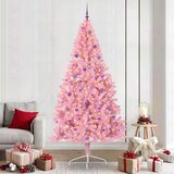 vidaXL Umjetna preddekorirana božićna jelka Roza 240 cm PVC | Shoptok.si