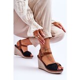 Boto Women's Wedge Sandals With Decoration Black Candice | Shoptok.si