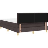 Box Postelja z Box Springom z vzmetnico Temno rjava 140x200 cm Tkanina, (22081282) | Shoptok.si