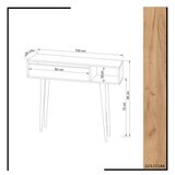 Hanah home arlet oakyellow sideboard | ePonuda.com