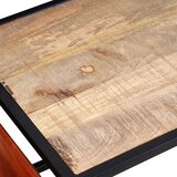  Stol za Kavu s Držačem za Časopise od Prave Kože 110x50x45 cm | Eponuda.com