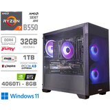MEGA Računalnik MT S7X R7-5700X/RTX4060Ti-8GB/32GB/1TB-4.0/750W/Win11Home/črna RGB, (21218372) Cene