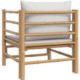  Sofa od bambusa sa svjetlosivim jastucima | shoptok.hr