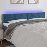  Posteljno vzglavje temno modro 180x5x78/88 cm žamet Cene