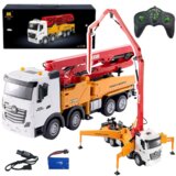 Kamion sa pumpom za beton na daljinsko upravljanje Huina 1:18 - žuto/crveni | shoptok.hr
