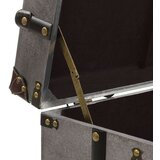 vidaXL Klubska mizica MDF in aluminij 102x51x47,5 cm | Shoptok.si