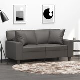  Ukrasni jastuci 2 kom sivi 40 x 40 cm od umjetne kože | shoptok.hr