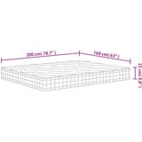  Madrac s džepičastim oprugama srednje čvrst 160 x 200 cm bračni | shoptok.hr