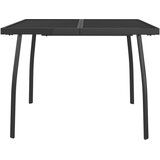 vidaXL 5-dijelni vrtni blagovaonski set antracit metalni mrežasti | shoptok.hr