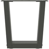  Noge za klubsko mizico v obliki črke V 2 kosa antracit 40 x (30-31,3) cm jeklo, (22123719) | Shoptok.si